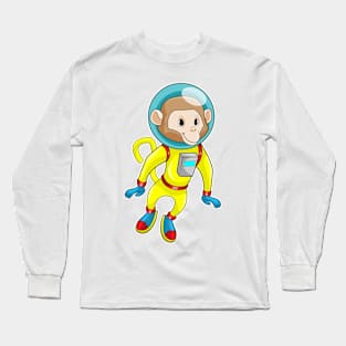 Monkey as Astronaut Long Sleeve T-Shirt